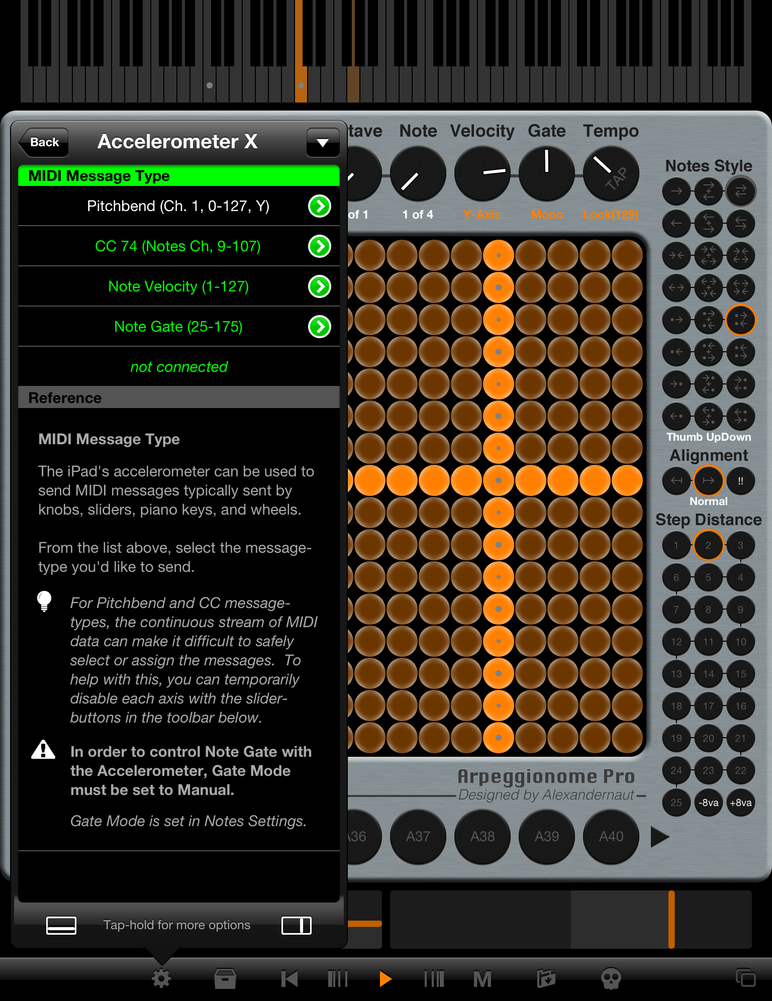 accelerometer-settings